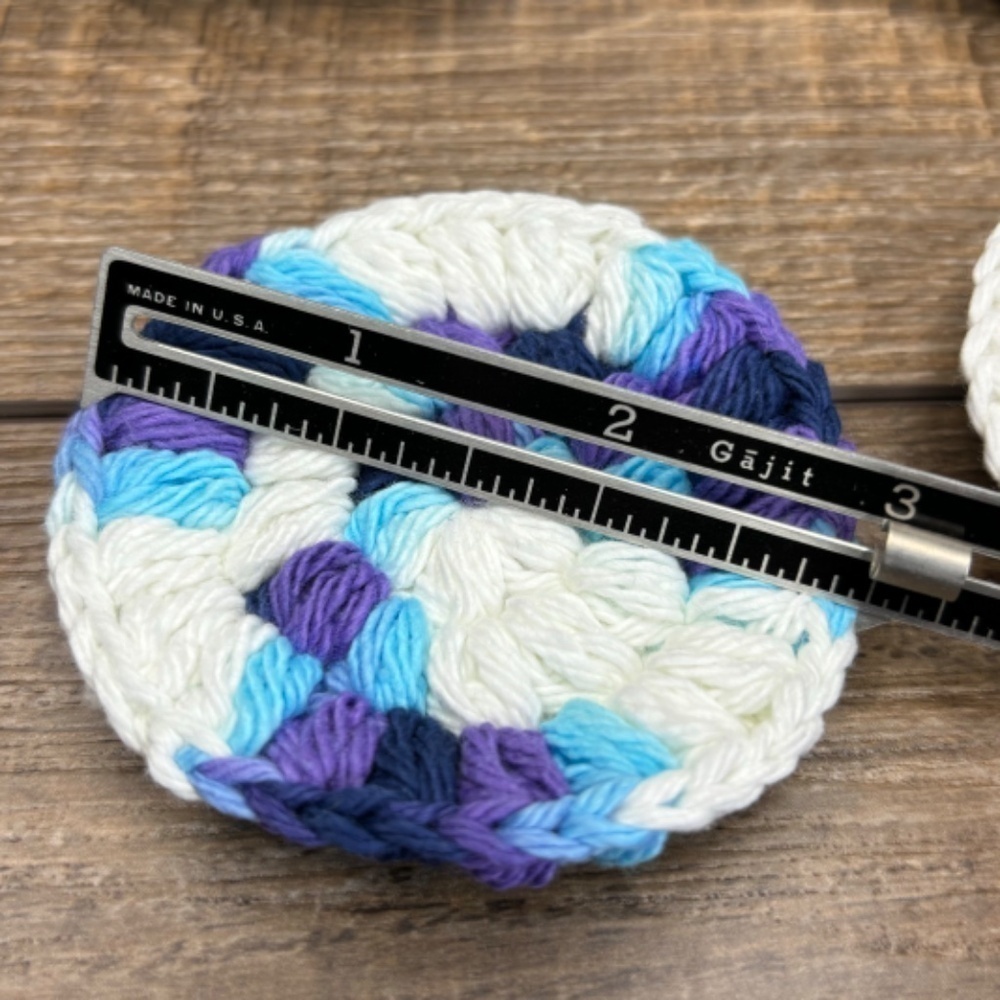 Handcrafted Crochet Spiral Tawashi and Face Scrubbies Set Cotton Handmade - Picture 6 of 8